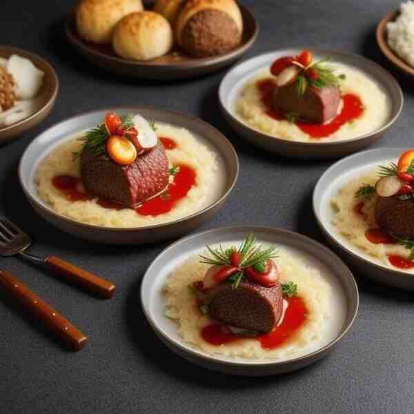 Мясные ёжики от высокой кухни